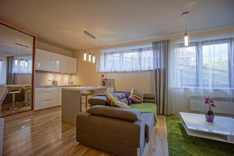 Oliwkowy, Apartament Widokowy Z Duzym Tarasem ザコパネ 部屋 写真
